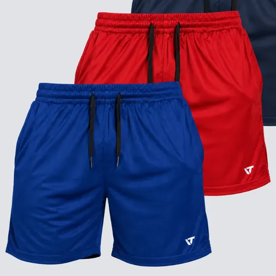 Kit 3 Shorts Esportivo Treino Academia Dryfit Premium