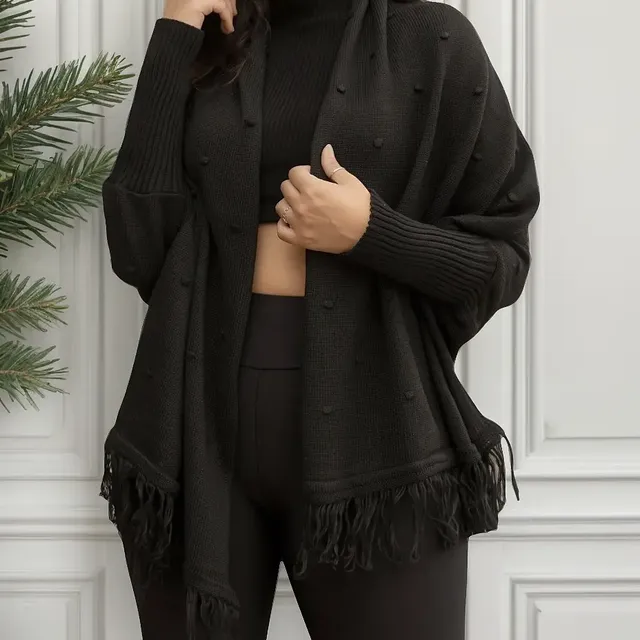 Tricot Blusa Frio Tricô Plus Size Manequim 38 Ao 44 Inverno