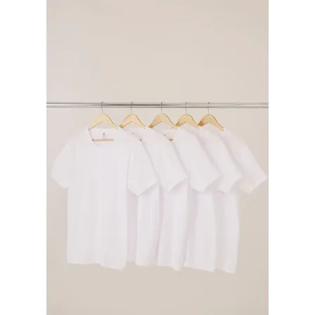 Kit Com 5 Camisetas Masculinas Básicas Hering