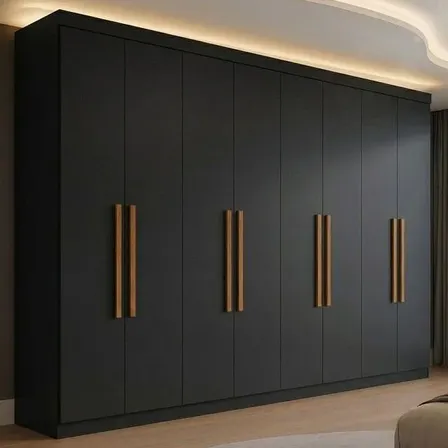Guarda Roupa Casal 8 Portas 4 Gavetas Paris Espresso Móveis