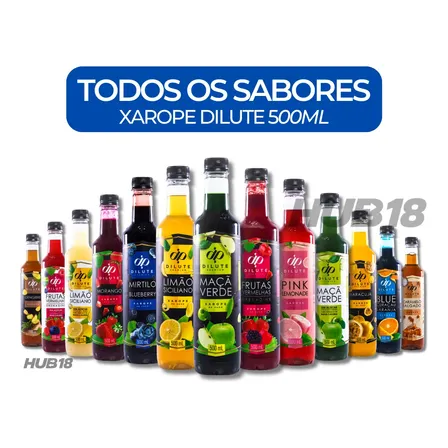 Xarope Dilute Para Drink Soda Italiana Gin Todos Os Sabores