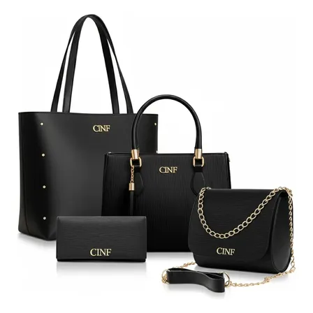 Kit Bolsas Feminina Sacola Transversal Tira Colo Carteira