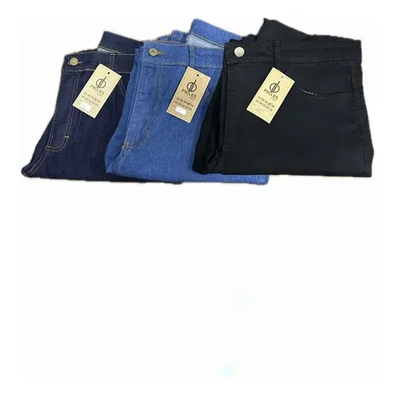 Kit Com 3 Calças Jeans Masculina Com Laycra