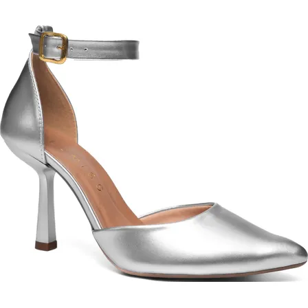 Sandália Feminina Slingback Salto Alto Fino Sapato Scarpin