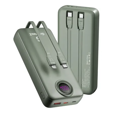 Carregador Portátil Grnoas.e Power Bank 20000mah 22.5w Usb-c
