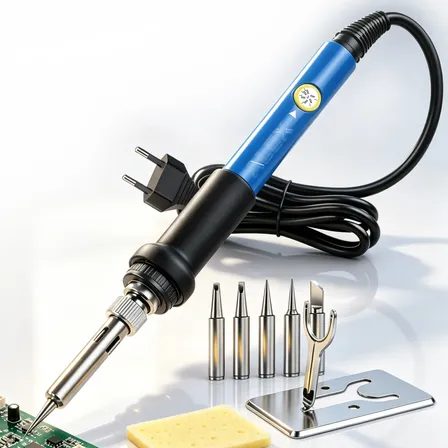 Kit8 Ferro De Solda 60w Com Temperatura 5 Ponteira 220v/110v