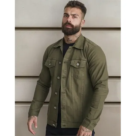 Jaqueta Jeans Masculina 4 Bolsos De Qualidade Esporte Fino