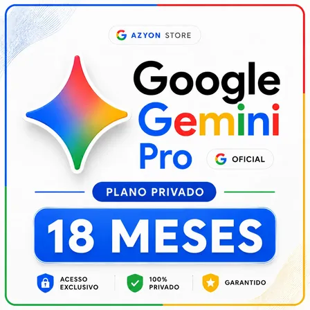 Google Gemini Ai Pro 18 Meses | Privado No Seu E-mail