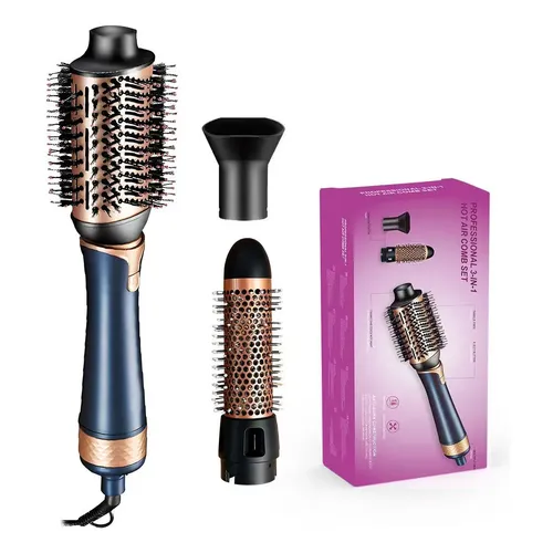 Escova De Cabelo 3 Em 1 Secagem Rápida E Volume