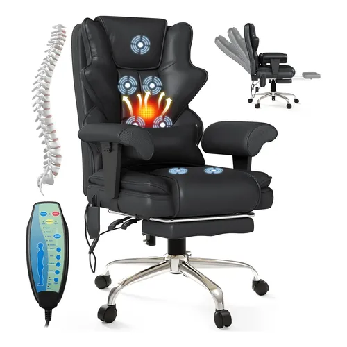 Cadeira De Escritório Mvpipi Com Aquecimento, Massagem E Apo