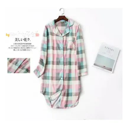 Pijamas De Flanela De Algodão De Manga Comprida De Primavera