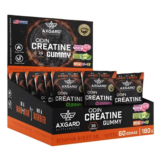 Creatina Gummy Stick Zero Açúcar - 60 Gummies - Axgard
