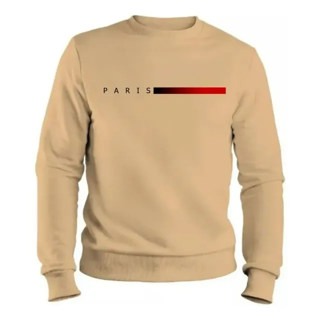 Blusa De Moletom Gola Careca Paris Flanelado Agasalhode Frio