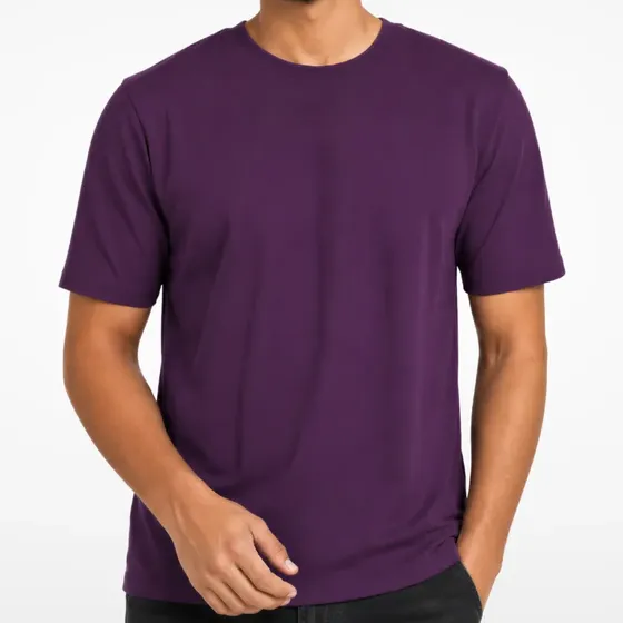 Camiseta Masculina Feminina Básica Algodão Paleta Roxa