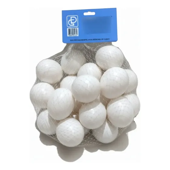 Kit 36 Ovos Falsos Brincadeira Plástico Para Indez Galinha