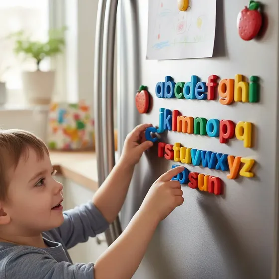 Alfabeto Letras Ou Números Ímã Magnéticos Infantil Educativo