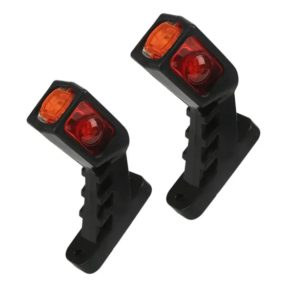 2 Luzes Laterais, 12 V, 24 V, 9 Leds, Para Caminhão, Reboque