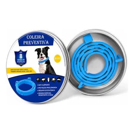 Coleira Anti Pulga Carrapato Leishmaniose Sarna Piolho 62cm