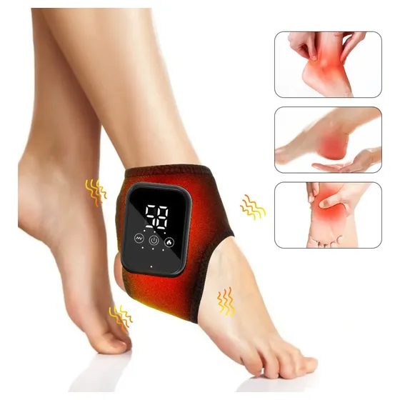 Massageador De Pés Elétrico Rec. Multifuncional Preto