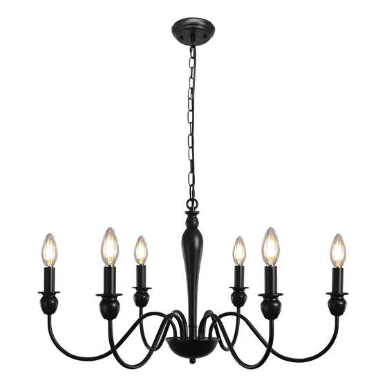 Lustre Luminárias Pendente De 6 Braços E27