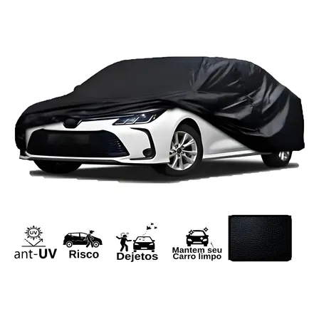 Capa Cobrir Carro 100% Forrada Impermeável Couro Anti-gato
