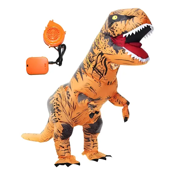 Traje De Dinossauro Inflável Para Halloween, Cosplay, Disf