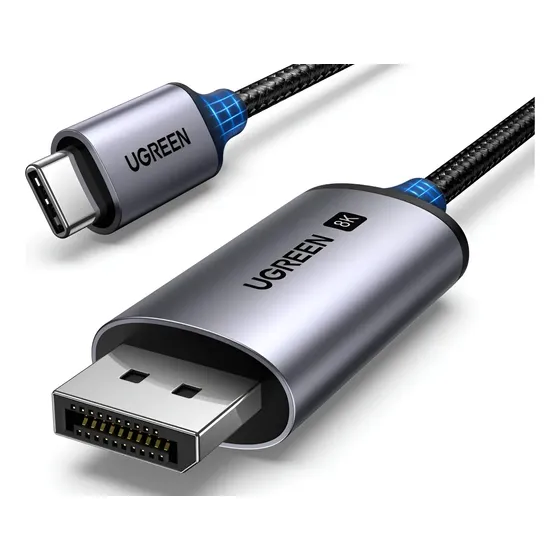 Ugreen Usb C Para Dp 1.4 8k @60hz 4k @240hz 32,4 Gbps 2 M