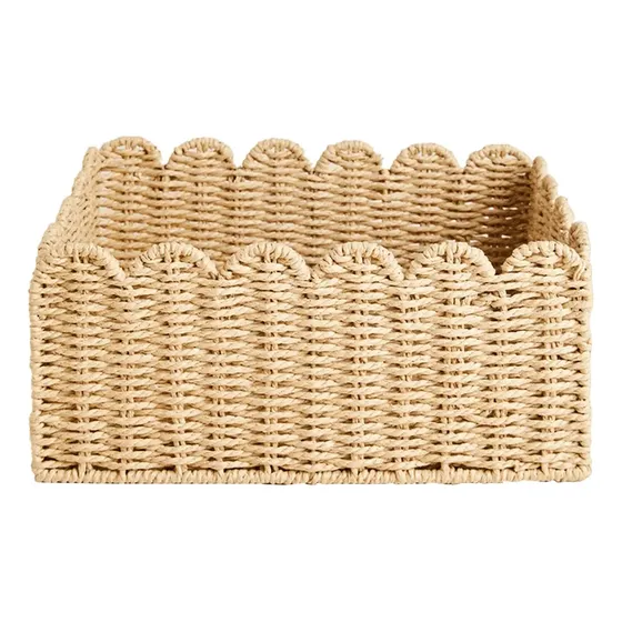 Cesta Com Borda Recortada, Cestos De Armazenamento