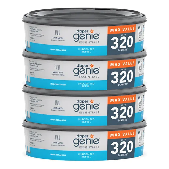 Refil Redondo 4 Unid, Diaper Genie, Modelo I000517
