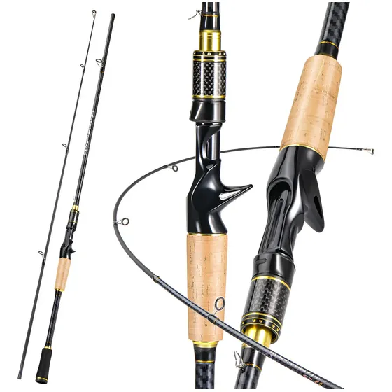 Vara De Pesca Cortiça Sougayilang Vara Carbono Ultra Leve
