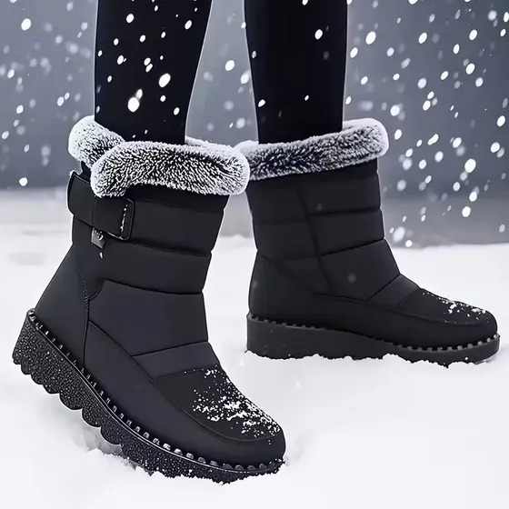 Botas Femininas Quentes E Confortáveis Para Atividades Ao Ar