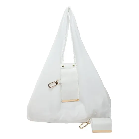 Chaveiro Com Bolsa Tote Pequena Cachepô Dobrável Para Viagem
