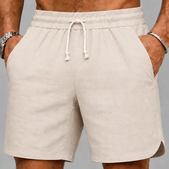 Bermuda Short Linho Premium Masculino Mauricinho Moda Praia