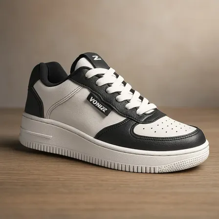 Tênis Casual Branco Air Vonizz Masculino Feminino Skatista