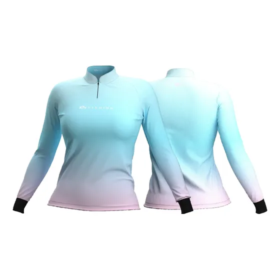 Camisa Camiseta Blusa Pesca Proteção Solar Uv 50 Feminina