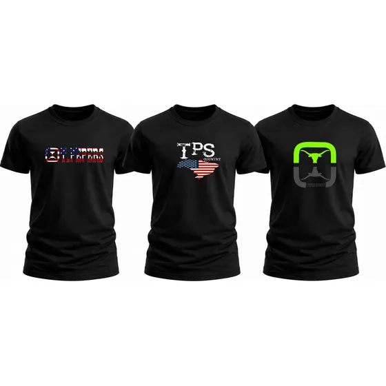 Kit 3 Camisas Camisetas Tps Texas Country Masculina