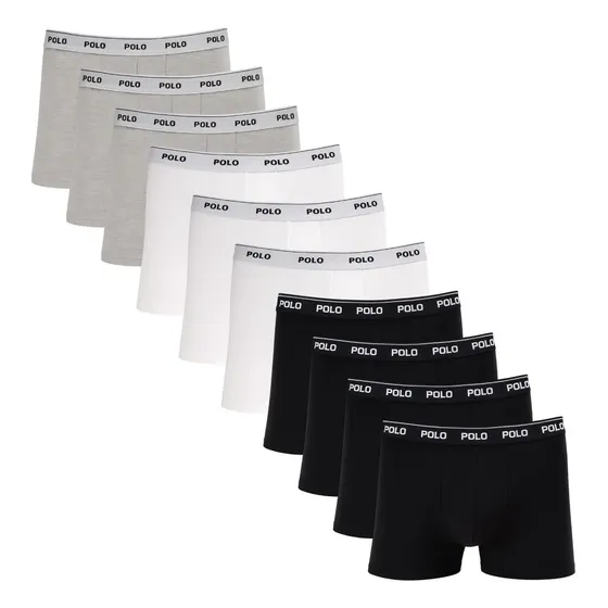 Kit 10 Cuecas Algodão Premium Polo Star Cotton Boxer Urban