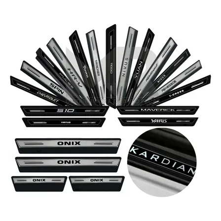 Kit Soleira Proteção Porta Resinada Premium Black Out Poroso