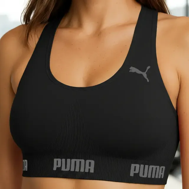 Top Puma Original Feminino Alta Sustentação Academia Fitness