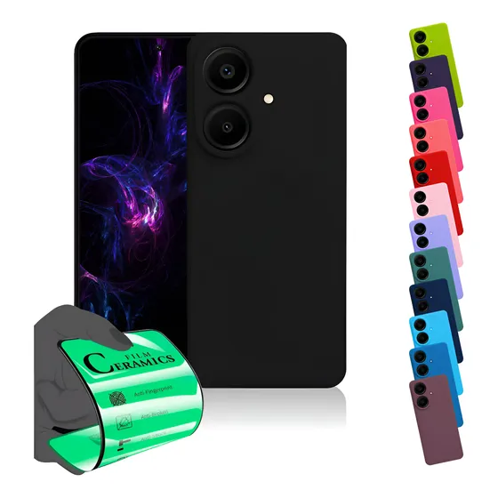 Capa Capinha Anti Queda Aveludada + Película Para Galaxy A07