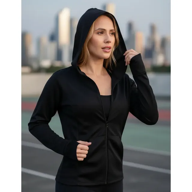 Jaqueta Esportiva Com Capuz, Roupa Fitness, Academia Dry Fit