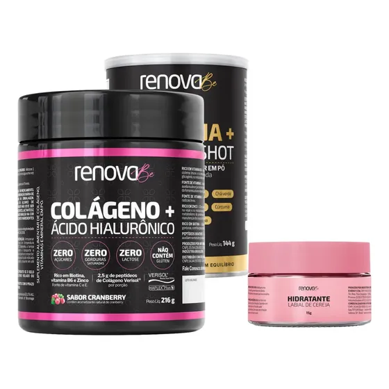 Colágeno Verisol E Creatina Monohidratada Renova Be Original