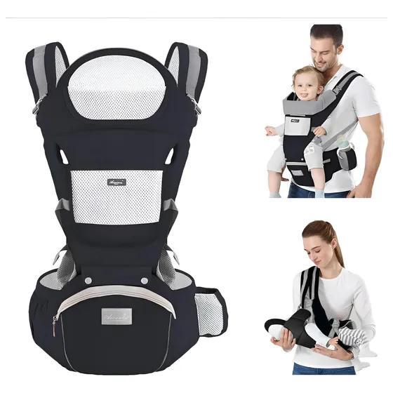 Canguru Porta Bebê Ergonômico 7 Em 1 Com Apoio De Cintura