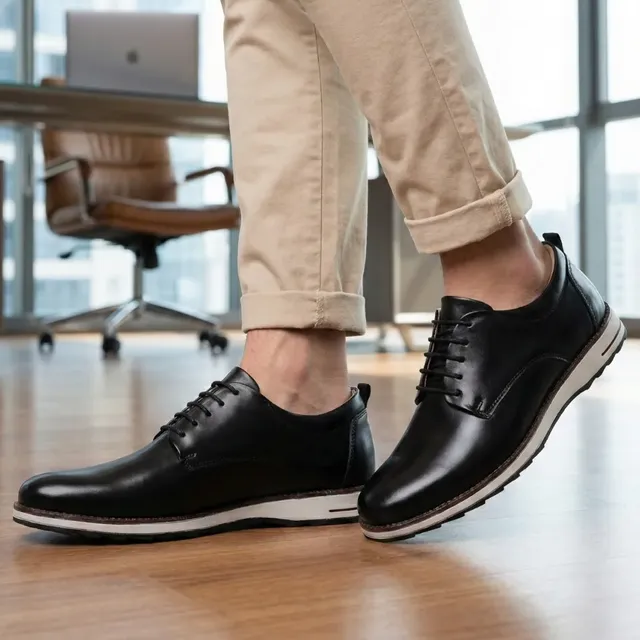 Sapato Social Masculino Oxford Casual Confortável Derby