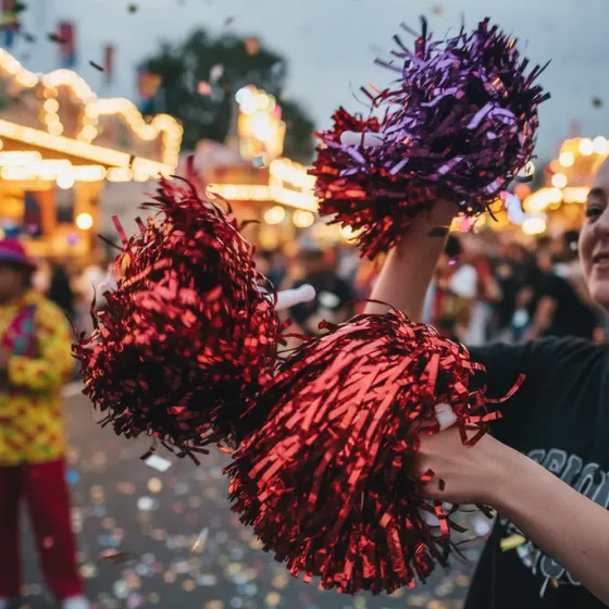 10 Pom Pom Diversas Cores Metalizado Mamae Sacode Carnaval