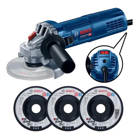 Esmerilhadeira Gws 9-125 S Controle De Velocidade Com Discos