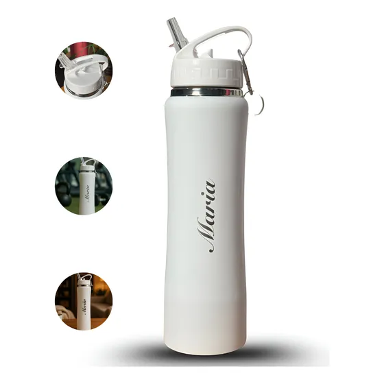 Garrafa Térmica Personalizada Com Nome 750ml Academia Esport
