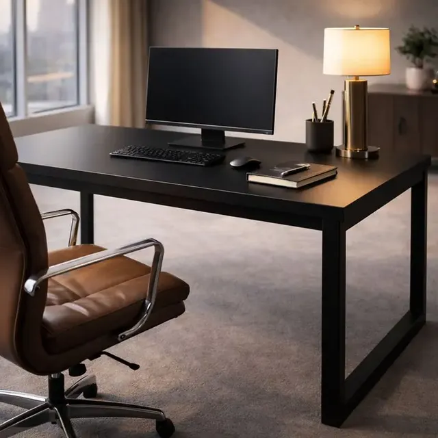 Mesa De Canto Estilo Industrial Para Computador Em Mdp/aço