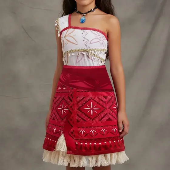 Roupa Cosplay Moana Oceania Para Meninas Pronta Entrega
