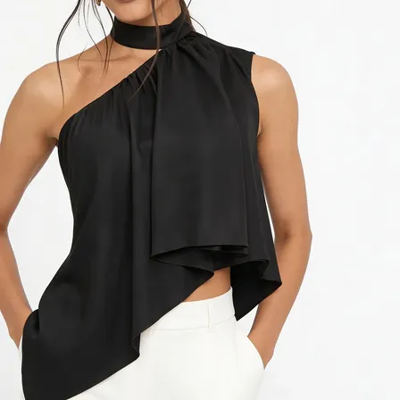 Blusa Feminina Capa Assimétrica Boho Chic Elegante